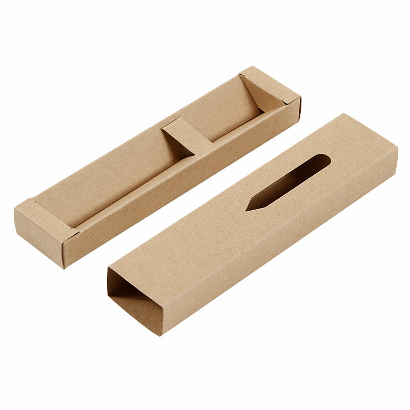 Caja de regalos de bolígrafo de cajón de papel kraft al por mayor